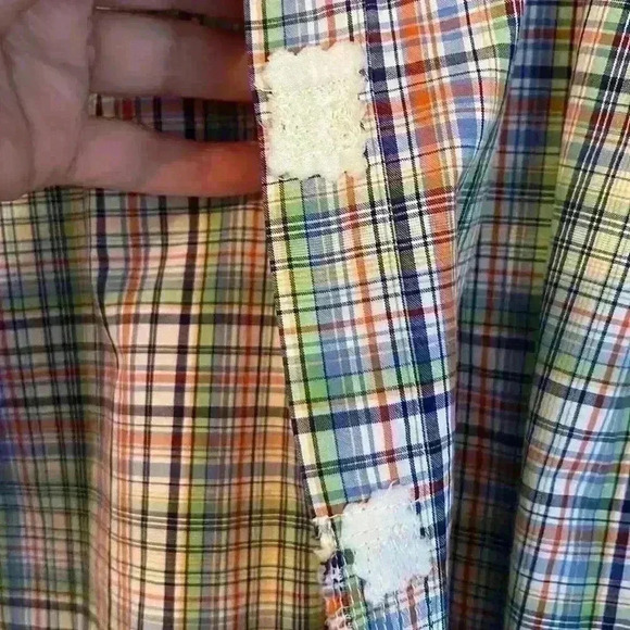 Ralph Lauren Button Down Green and Orange Size XXL - Picture 8 of 8